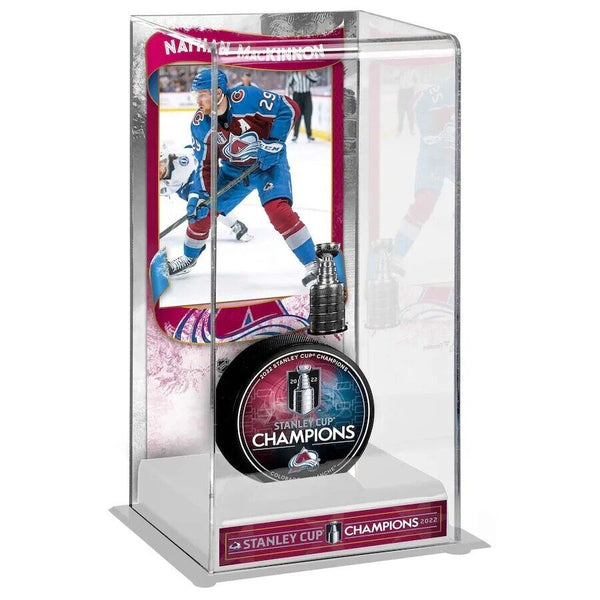Nathan MacKinnon Colorado Avalanche 4x6x10 Hockey Puck Case - Puck Not Included