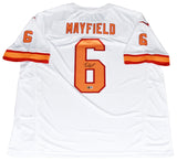 BAKER MAYFIELD SIGNED TAMPA BAY BUCCANEERS #6 WHITE NIKE LIMITED JERSEY BECKETT