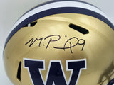 MICHAEL PENIX JR. AUTOGRAPHED WASHINGTON GOLD FULL SIZE HELMET BECKETT 242565
