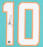 Tyreek Hill Signed Miami Dolphins 35" x 43" Framed Jersey (Beckett) All Pro W.R.