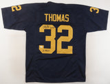 Anthony Thomas Signed Michigan Wolverines Jersey Inscribed A-Train (JSA COA) R.B