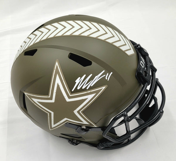 Micah Parsons Signed Dallas Cowboys Salute To Service Authentic Helmet Fanatics