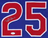 Rafael Palmeiro Signed Chicago Cubs Jersey (JSA COA) 500 Home Run/ 3000 Hit Club