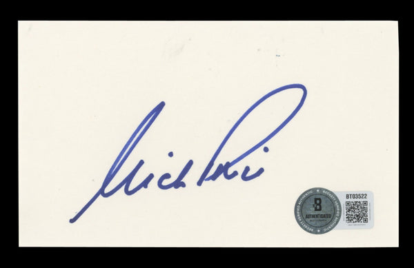Nick Price PGA TOUR Authentic Signed 3x5 Index Card Autographed BAS #BT03522