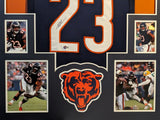FRAMED CHICAGO BEARS ROSCHON JOHNSON AUTOGRAPHED SIGNED JERSEY BECKETT HOLO