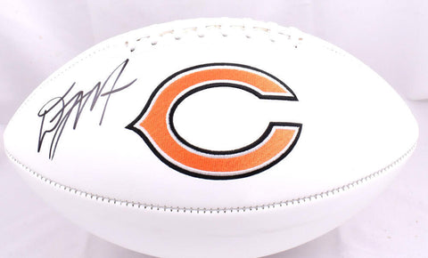 D.J. Moore Autographed Chicago Bears Logo Football - Beckett W Hologram *Black
