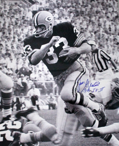Packers running back JIM GRABOWSKI Signed 16x20 Photo #2 AUTO w/ "SB I & II"