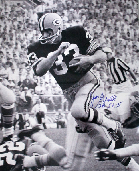 Packers running back JIM GRABOWSKI Signed 16x20 Photo #2 AUTO w/ "SB I & II"