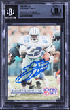 Cowboys Emmitt Smith Authentic Signed 1992 Pro Set #150 Card BAS Slabbed
