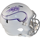 Adrian Peterson Autographed Minnesota Vikings 24 Alt F/S Helmet Beckett 49243