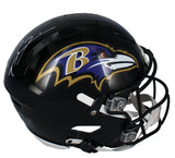 Ray Lewis Autographed Baltimore Ravens Authentic Speedflex Helmet Beckett