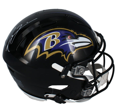 Ray Lewis Autographed Baltimore Ravens Authentic Speedflex Helmet Beckett