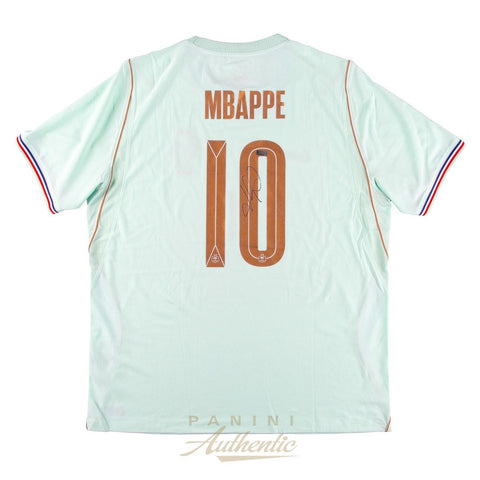 Kylian Mbappe Autographed 2026 France National Team Away Jersey Panini