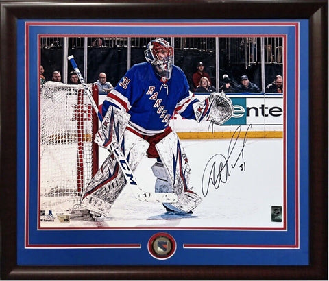 Igor Shesterkin Signed 16x20 Framed Photo NHL Debut Rangers Autograph Fanatics