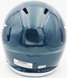 JASON KELCE AUTOGRAPHED EAGLES GREEN FULL SIZE SPEED HELMET BECKETT QR 232722