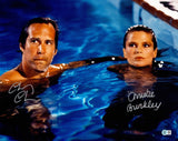 CHEVY CHASE & BRINKLEY AUTOGRAPHED 16X20 PHOTO VACATION GRISWOLD BECKETT 234421