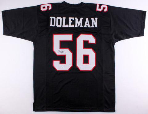 Chris Doleman Signed Falcons Jersey Inscribed "HOF 12" (JSA COA) 8XPro Bowl D.E