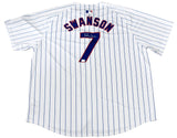 DANSBY SWANSON SIGNED CHICAGO CUBS #7 WHITE NIKE LIMITED JERSEY MLB AUTH
