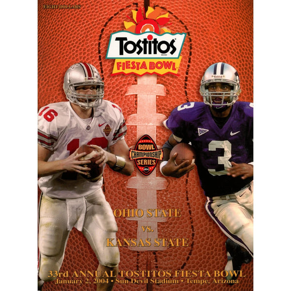 Unautographed Magazine Ohio State vs Kansas State 2004 Fiesta Bowl Program 58414