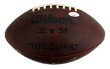 Raymond Berry Signed/Autographed HOF Leather Official Duke Football JSA 152836