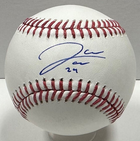 Wash Nationals Outfielder JAMES WOOD Signed Official MLB Baseball AUTO - BAS