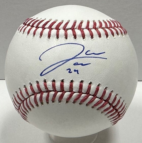 Wash Nationals Outfielder JAMES WOOD Signed Official MLB Baseball AUTO - BAS
