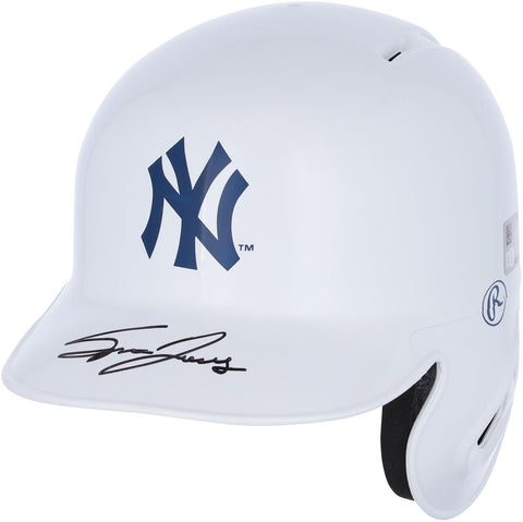 Spencer Jones Yankees Autographed Alternate Chrome Rawlings Mini Batting Helmet