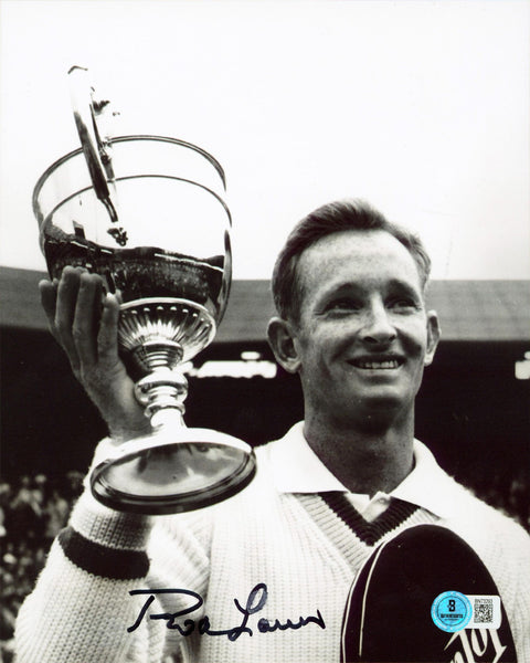 Rod Laver Authentic Signed 8x10 Black & White Vertical Photo BAS #BN73293