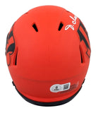 Bengals Ja'Marr Chase Signed Rave Speed Mini Helmet W/ Case BAS Witnessed