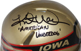 Kurt Warner Signed Iowa Barnstormers Mini Helmet American Underdog Beckett 40493