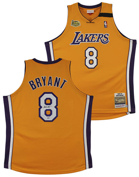 Lakers Kobe Bryant Signed Yellow M&N 1999-2000 HWC Authentic Jersey PSA #B11409
