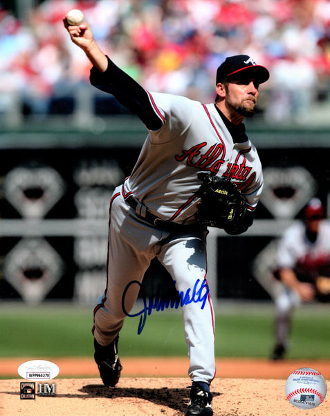 Atl Braves JOHN SMOLTZ Signed 8x10 photo #2 AUTO - HOF - CY - WS CHAMP - JSA