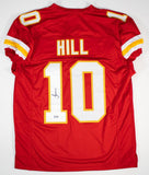 Tyreek Hill Signed Kansas City Chiefs Pro Cut Jersey (Beckett) 8xPro Bowl WR