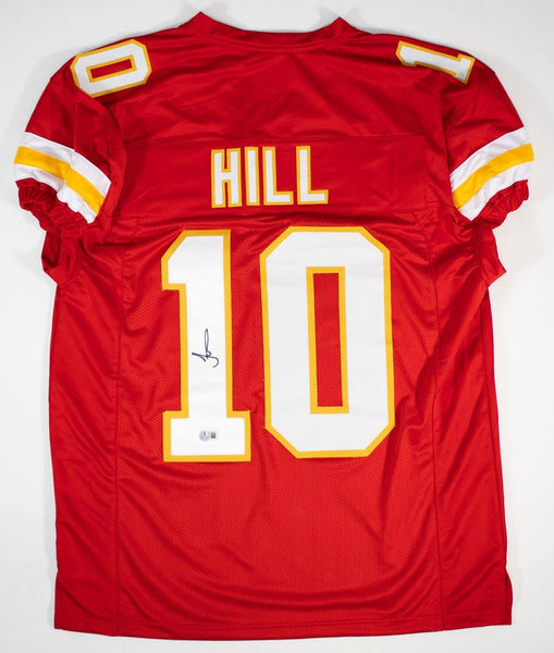 Tyreek Hill Signed Kansas City Chiefs Pro Cut Jersey (Beckett) 8xPro Bowl WR