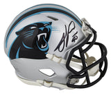Panthers Julius Peppers Authentic Signed Speed Mini Helmet w/ Case BAS Witnessed