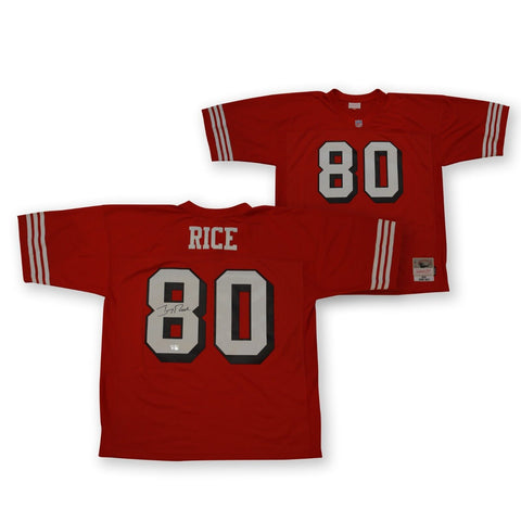 Jerry Rice Autographed San Francisco 49ers Mitchell & Ness Jersey Fanatics COA