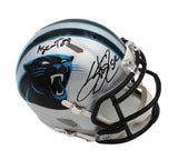 Steve Smith Sr. Signed Carolina Panthers Speed NFL Mini Helmet - Agent 89 Insc