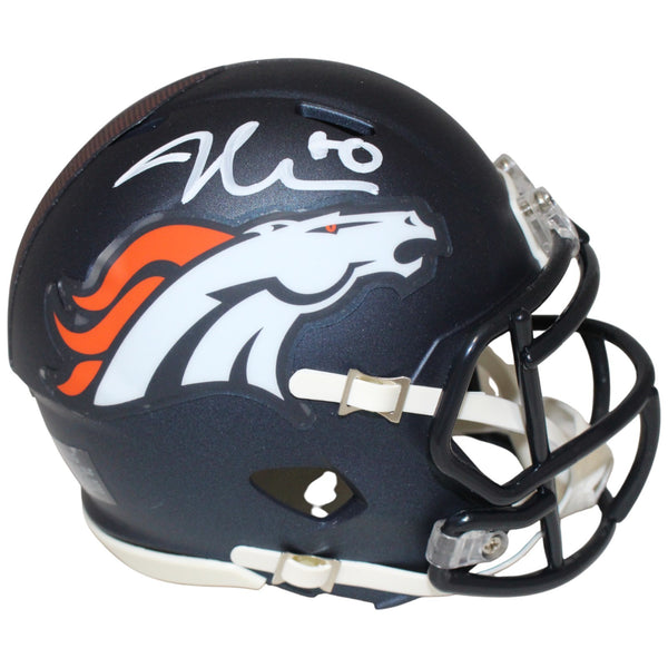 Jonathon Cooper Autographed Denver Broncos Mini Helmet Beckett Witness 52899
