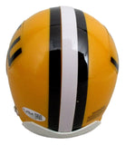 Leonard Fournette Signed/Autographed Gold LSU Mini Football Helmet JSA 213110