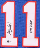 Scott Norwood Signed Buffalo Bills Jersey Inscribed "Wide Right" (Beckett) P.K.