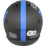 Phil Simms Autographed New York Giants Eclipse Mini Helmet Beckett Witness 50805