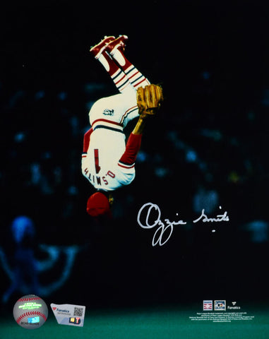 Ozzie Smith Autographed St. Louis Cardinals 8x10 Flip Photo- Fanatics *White