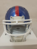 LAWRENCE TAYLOR SIGNED NEW YORK GIANTS COLOR RUSH SPEED MINI HELMET JSA QR