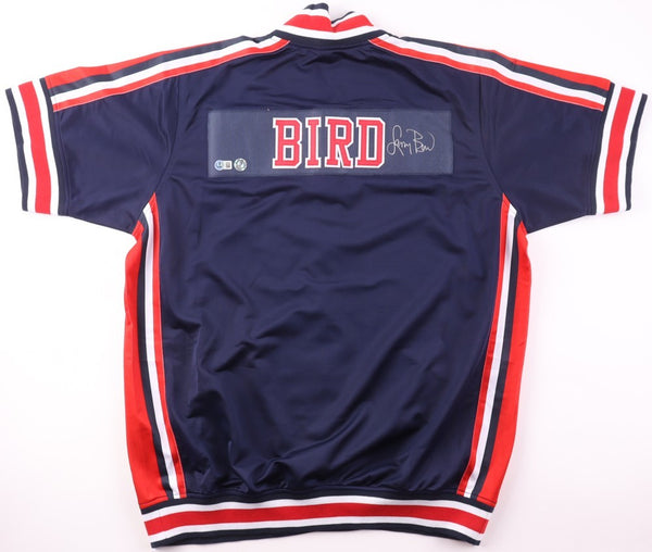 Larry Bird Signed Team USA Warm Up Jacket 1992 Olympic Jersey (Beckett) Celtics