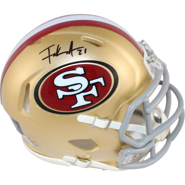 Frank Gore Autographed San Francisco 49ers Mini Helmet Beckett Witness 51642