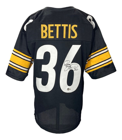 Jerome Bettis Signed Custom Black Pro-Style Football Jersey BAS
