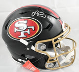 Fred Warner Autographed 49ers F/S Rivalries Speedflex Helmet - Beckett Holo