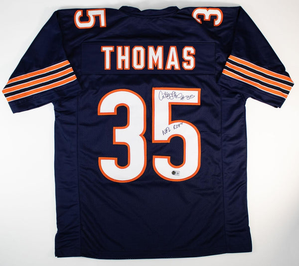 Anthony Thomas Signed Chicago Bears Jersey Inscribed "ROY 01" (Beckett) R.B