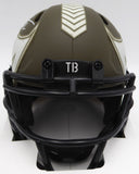 Rachaad White Autographed Buccaneers Salute To Service Mini Helmet Beckett