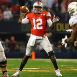 Cardale Jones Signed Ohio State Buckeyes OSU Red Jersey (JSA) Q.B. 2012-2015